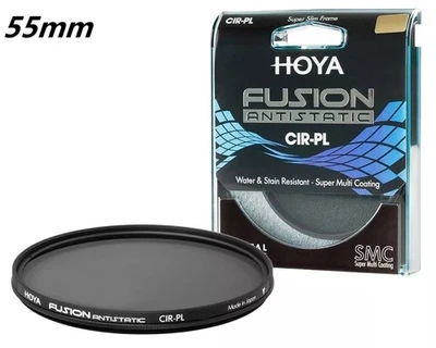 Hoya Fusion 55mm ANTISTATIC  Circular Polarizer -18-layer (SHMC) Multi-Coating - Image 1 of 4