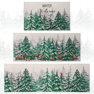 Winter Kitchen Rugs Rugs Set of 3 Farmhouse Welcome Rugs Non Slip Absorbent R... - Picture 1 of 7