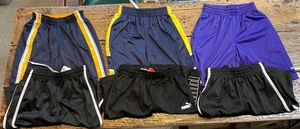 6 Y2K Kids Multi Color Shorts Lot Size Small Puma Reebok Starter - Picture 1 of 7