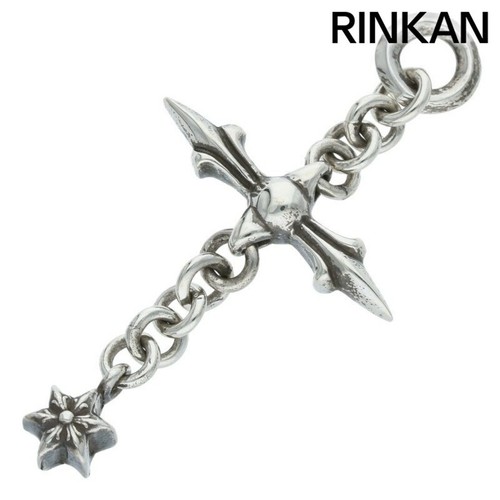 CHROME HEARTS COLLANA TOP UOMO CROMATA CROCE ROLY CHARM ARGENTO usata ec46cef24f