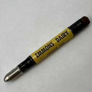 Vintage Emmons Dairy Milk Advertising Wood Pencil BIG RAPIDS MICHIGAN MICH MI - Picture 1 of 8