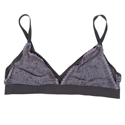 Adore Me Gray Lilac Lace Triangle Bralette Comfortable Everyday Lingerie Large - Image 1 of 4