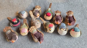 Lote de 13 aves setas artesanales vintage - variedad múltiple la mayoría de 2,5 a 3" de largo - Imagen 1 de 6