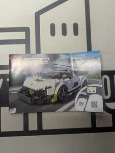 Lego Speed Champions 76900 Koenigsegg Jesko Instruction Manual Only 2021 No Bric - Picture 1 of 2