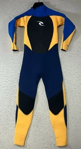 Rip Curl Dawn Patrol 4 3:2 mm Wetsuit Full Body Blue Yellow Youth Size 12 - Picture 1 of 13