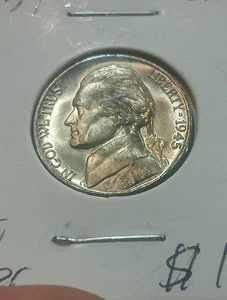 1945-P Jefferson War Nickel. Wunderschöner Glanz und Details!. SCHÖN! - Bild 1 von 4