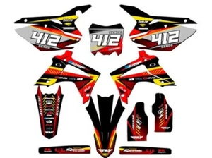 2013-2016 CRF 450 R SURGE Red Senge Graphics Kit Compatible with Honda - Picture 1 of 10