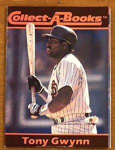 TONY GWYNN, RARE ! 1990 "COLLECT-A-BOOKS" CARD IN EXCELLENT CONDITION ! 
