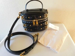 New REBECCA MINKOFF Hitch Hiker Oblong Crossbody Handbag, Purse~ Black - Picture 1 of 7