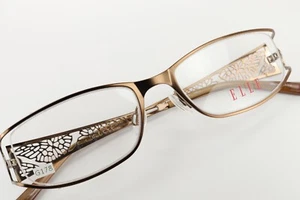 ELLE EL13326 BR Braun 51-18-140 Halbrandlos Brillengestell mit Etui G178 - Bild 1 von 12