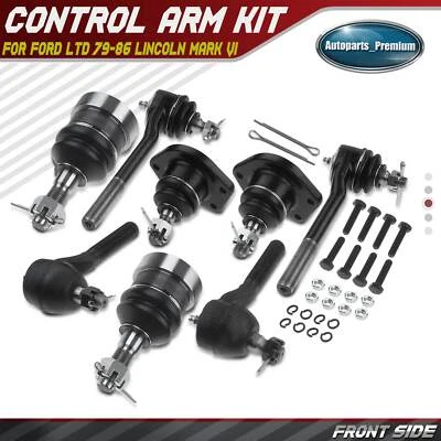 8 件领带杆端和球接头适用于福特 LTD 79-86 林肯 Mark VI 80-83 Town 汽车 — 第 1/4 张图片