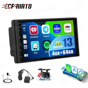Android 13 4+64G Carplay Autoradio 7" 2 DIN GPS NAVI RDS Bluetooth USB +Mik Kam - Bild 1 von 24