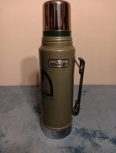 Vintage Stanley Aladdin Green Vacuum Bottle Thermos A-944DH 1 quarto made in USA - Foto 1 di 4