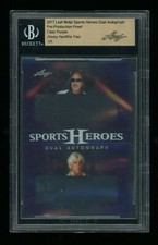 Ric Flair and Jimmy Hart BGS Slabbed 2017 Leaf Metal Sports Heroes Purple 1/1