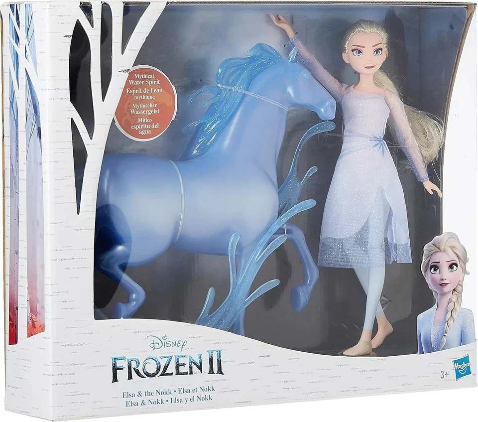 Disney La Reine des neiges 2, poupée Elsa et figurine Nokk - Photo 1/3