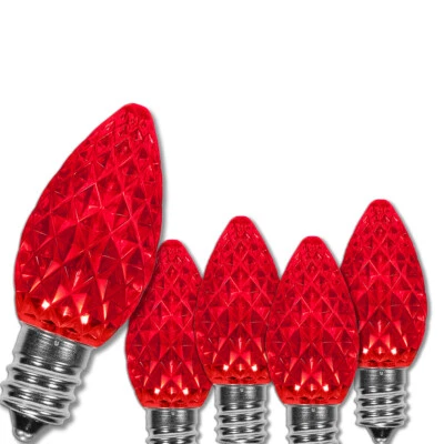 25 C7 LED Shatterproof Christmas Lights Unbreakable OptiCore Replacement Bulbs - Image 1 of 2