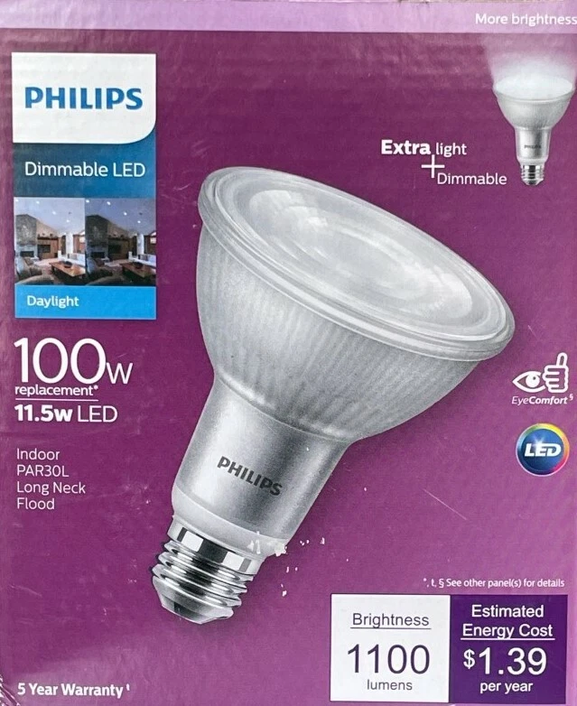Philips 100-Watt PAR38L Indoor LED Flood Light - 1100 Lumens - NEW - Image 1 of 1