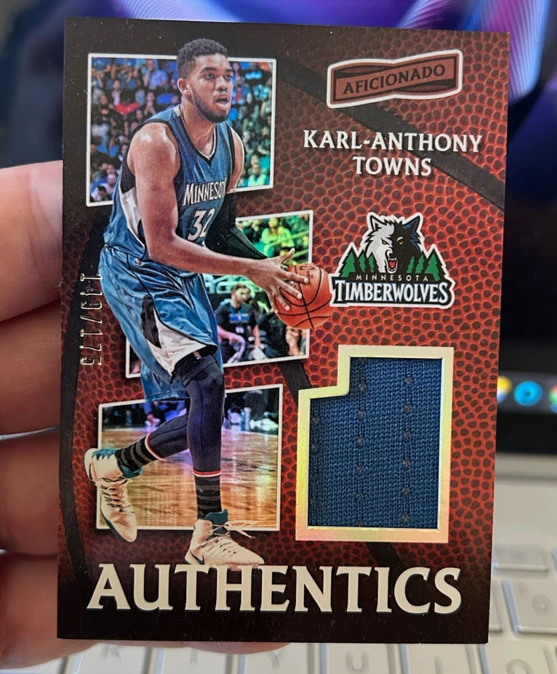 2016-17 Karl-Anthony Towns Panini Aficionado Authentics Patch 149/175 - Image 1 of 1