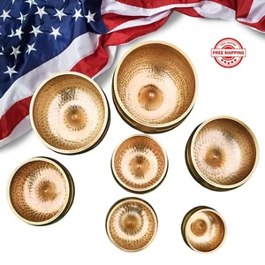 Rare Lingam Set Singing Bowl - Chakra set of 7 - Meditation set - Picture 1 of 7