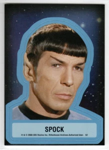 STAR TREK THE ORIGINAL SERIES 40TH ANNIVERSARY 2 STICKER INSERT S2 NIMOY SPOCK - Picture 1 of 2