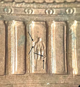 2000 D Lincoln memorial Cent-"Doubled Die Reverse-1DR-001"-AU/BN-Beauty! - Picture 1 of 5