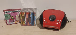 tragbarer Lenco CD Player mit Radio + viele Hörspiel CDs - Bild 1 von 3