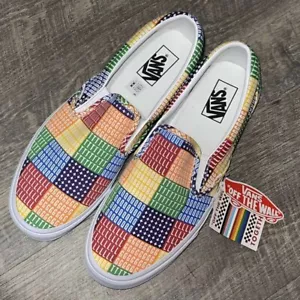 Vans Classic Slip-On PRIDE LBGTQ NEW IN BOX Rainbow Shoes Low Top Men 11 - Picture 1 of 6