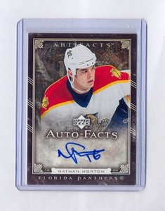 2006-07 Upper Deck Artifacts Auto-Facts Nathan Horton Auto