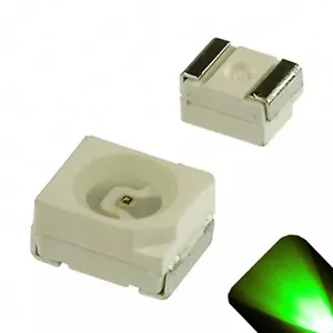 50 x LED PLCC2 1210 3528 Verde Puro SMD LEDs Luz Super Ultra Brillante PLCC-2 - Imagen 1 de 3