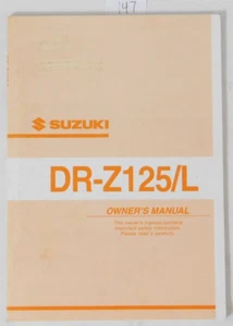 2002/2003 Genuine Suzuki DR-Z 125 L Factory DR-Z125 Owners Manual Guide Book OEM - Picture 1 of 9