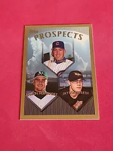 1999 Pat Cline - Ramon Hernandez - Jayson Werth ROOKIE Topps #209 - Picture 1 of 2