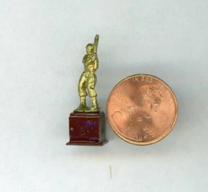 Miniature Dollhouse Mens Baseball Trophy ISL 441-1 - Picture 1 of 3