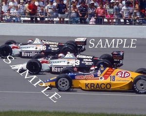 MARIO ANDRETTI, MICHAEL ANDRETTI & BOBBY RAHAL INDY 500 CARS 8X10 GLOSSY PHOTO 2 - Picture 1 of 1