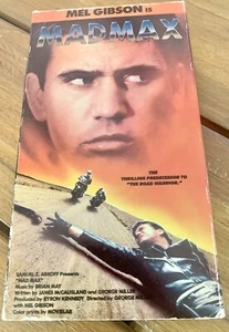 Mad Max VHS Video Cassette Tape 1979 Orion Mel Gibson Shrink Samuel Arkoff - Picture 1 of 4
