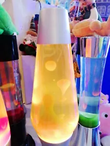 Lampe Lava Vintage Mathmos Astro Collection Jaune Wax Cire Liquide Neutre Rare - Picture 1 of 6