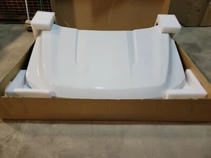 New Take Off Original Aluminum Hood Fits 2021-2024 Ford F150 OXFORD WHITE  YZ - Picture 1 of 6