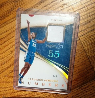 2020 Panini Immaculate 3/3 eBay 1/1💥Precious Achiuwa💥 RC Patch Numbers   - Image 1 of 2