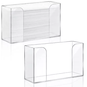 Deekin 2 Pcs Acrylic Paper Towel Dispenser Multifold paper holder - Picture 1 of 6