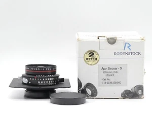 Rodenstock Apo Sironar S 135mm F/5.6 75° Copal 0 1/500 4x5 Large Format Lens - Picture 1 of 10