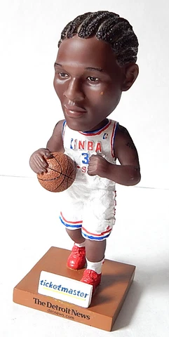 Ben Wallace Detroit Pistons All-Star SGA Bobblehead Bobble Dobbles Ticketmaster Cover