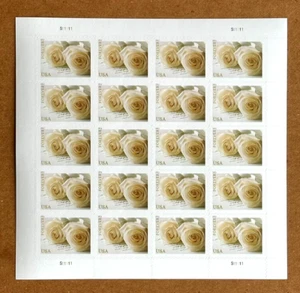 Mint US Wedding Roses Sheet of 20 Stamps MNH For Wedding Celebration Anniversary - Picture 1 of 2