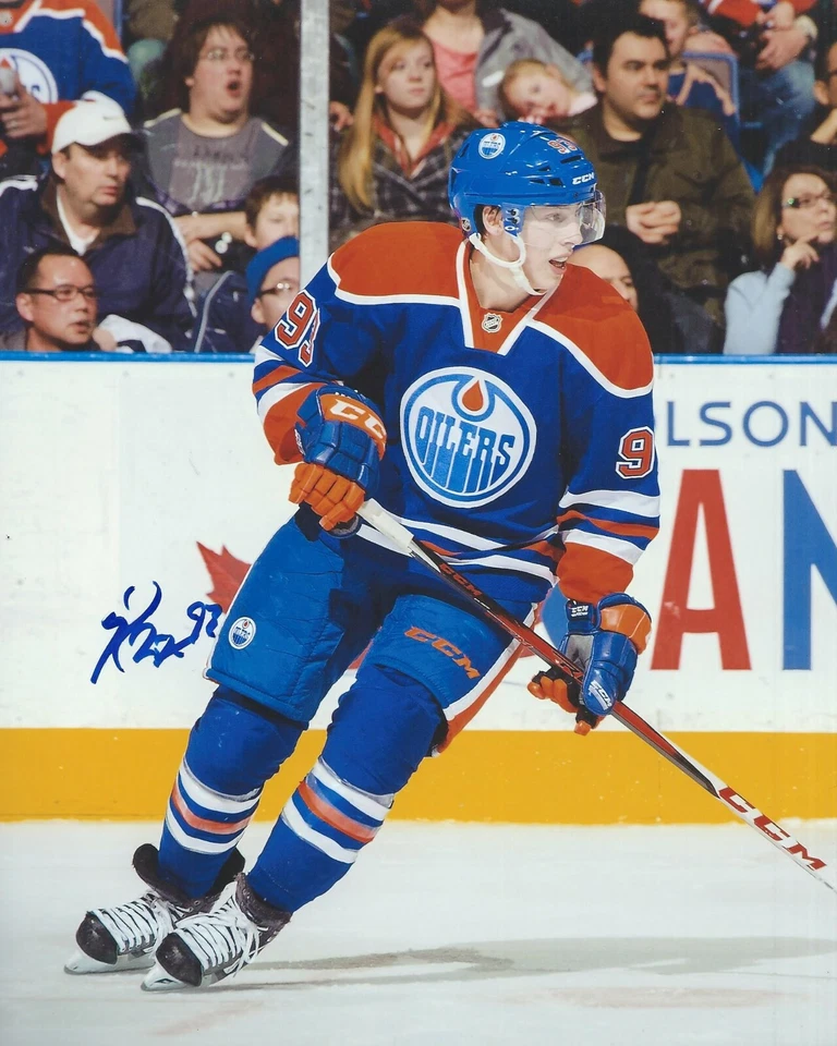 Foto firmada por Ryan Nugent-Hopkins 8x10 Edmonton Oilers autografiada certificado de autenticidad B Foto 1 de 1