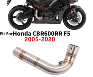 Modified Fit For Honda CBR 600RR F5 2005-2020 Exhaust Mid Link Pipe Connect Tube - Bild 1 von 6