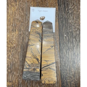 Tiger Jasper Obelisk Towers Confidence Positive Energy Crystal Gift for Friends - Picture 1 of 3
