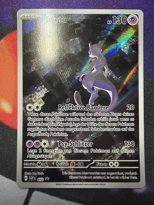 Pokemon Karte Mewtu 052 Karmesin & Purpur 151 Black Star Promo Illustration Rare - Bild 1 von 3