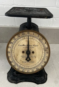 Vtg Kitchen Columbia Scale 24# Landers Frary Clark Rustic Farmhouse Cottage 1907 - Picture 1 of 13