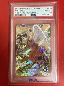2025 PSA 10 SDVP-020 Angel Goku Dios Raro Dragon Ball Buzos Japonés - Imagen 1 de 15