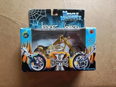 Jesse James JJ03-18-20 2004 West Coast Choppers Cherry CFL motocicleta 1:18 nuevo en paquete Foto 1 de 4