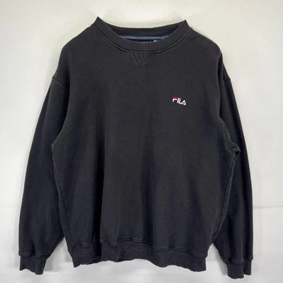 FILA Men’s Black XL Sweatshirt Crew Neck Sport Cotton/PET Used - Image 1 of 4