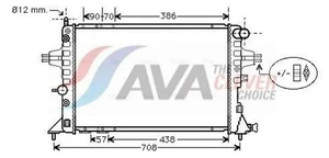 AVA COOLING SYSTEMS OLA2329 Kühler Wasserkühler Motorkühler - Bild 1 von 5